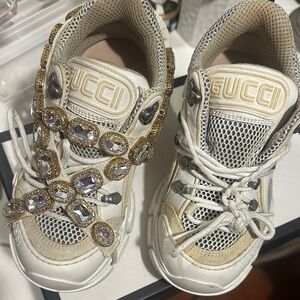 Gucci Kids Sneakers with Gold Accents